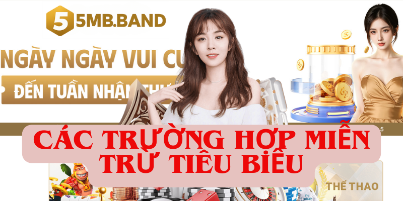 Các trường hợp miễn trừ tiêu biểu